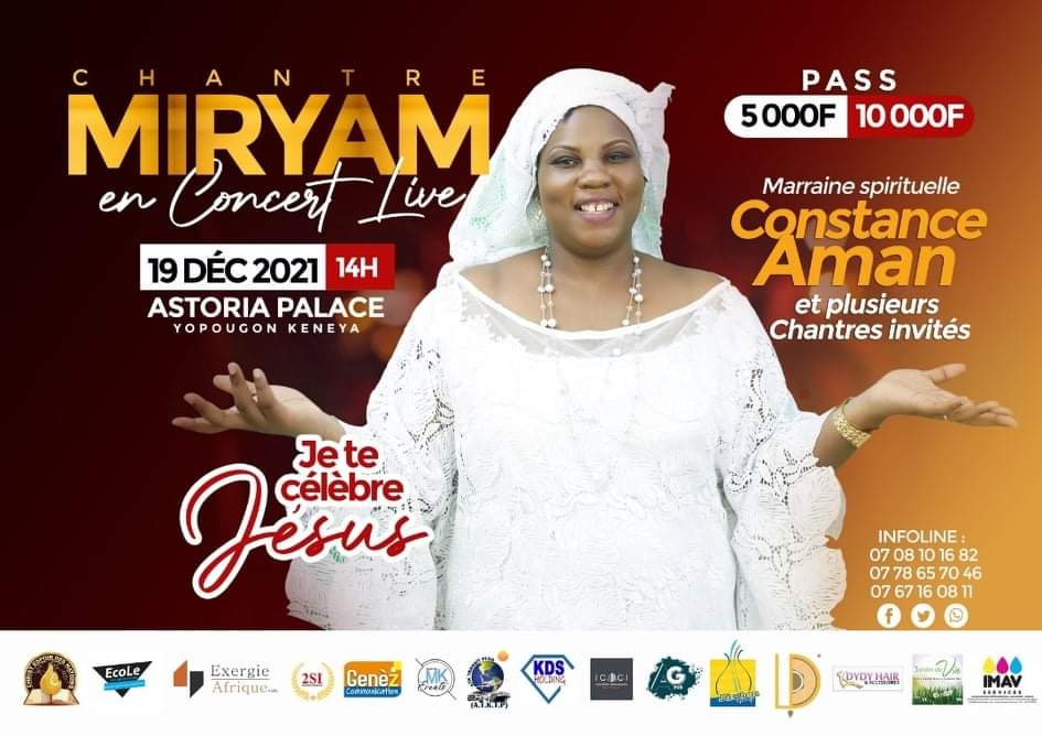 CHANTRE MIRYAM EN CONCERT LIVE